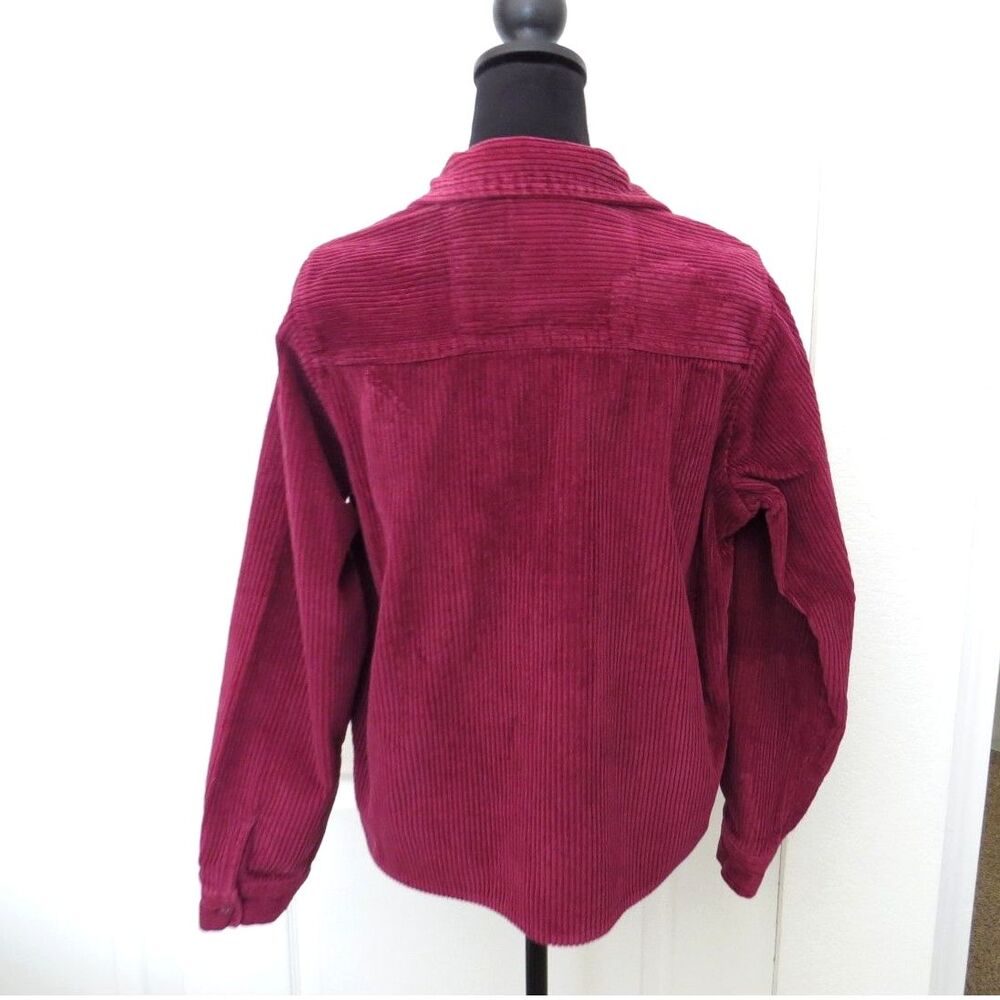 Vintage NorthCrest Women's Corduroy Jacket Burgundy small (6/8) - Picture 4 of 9
